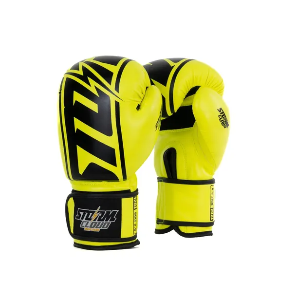 StormCloud Rękawice bokserskie muay-thai kickboxing Bolt 2.0 Neon Lime 14oz