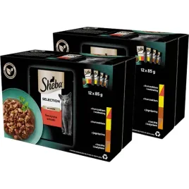 mokra-karma-dla-kota-sheba-mix-smakow-24x85g