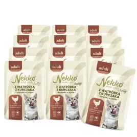 nekko-daily-saszetka-adult-watrobka-z-kurczaka-kawalki-w-sosie-12x85g