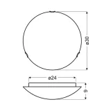 candellux-plafon-duna-1x60w-e27-stan-nowy