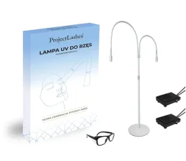 podwojna-lampa-uv-do-przedluzania-rzes-projectlashes-okulary-biala