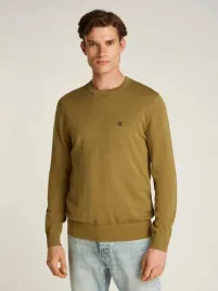 ck-calvin-klein-sweter-bawelna-logo-okragly-dekolt-czarny-roz-m