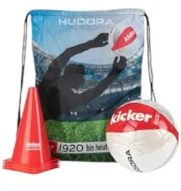 pilka-nozna-komplet-pilkarski-hudora-kicker-edition-bialo-czerwony-71715