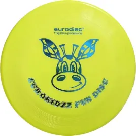 frisbee-eurodisc-110g-kidzz-baginner-23cm-giraffe-yellow-professional