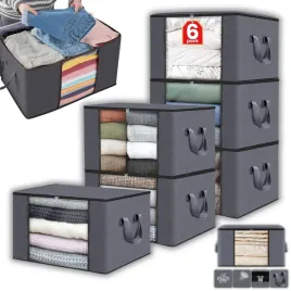 6x-torby-do-przechowywania-ubran-poscieli-organizer-pokrowiec-posciel-84l