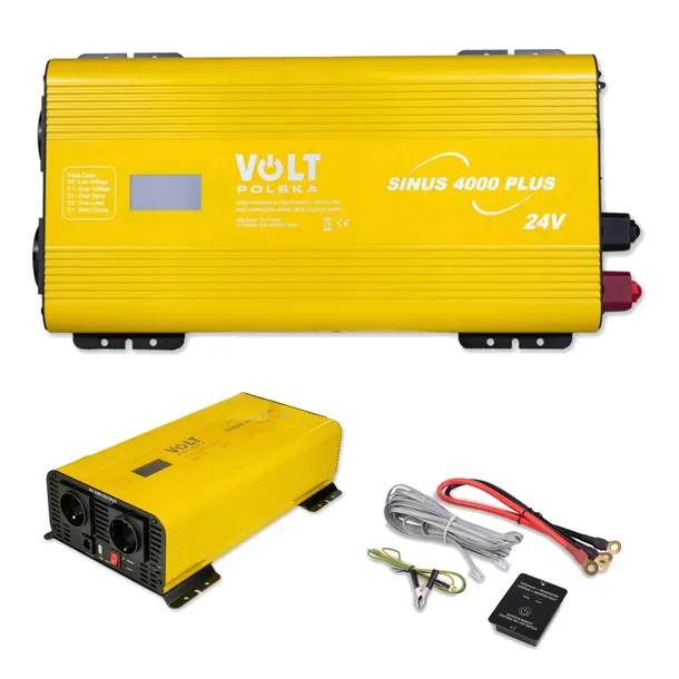 VOLT PRZETWORNICA NAPIĘCIA SINUS PLUS 4000 24/230V pełen sinus z pilotem