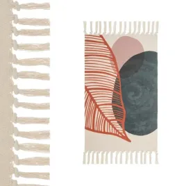 dywanik-z-fredzlami-scandi-liscie-50x80cm-bezowy-prostokatny-mata-do-pokoju