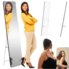 duze-lustro-stojace-rozstawiane-aluminiowa-czarna-rama-148x39-cm