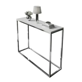 konsola-modern-ii-100-cm-bialy-polysk-stelaz-chrom