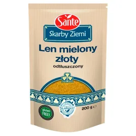 len-mielony-zloty-odtluszczony-siemie-lniane-zlote-sante-200-g