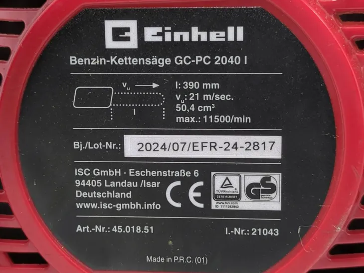 pila-lancuchowa-einhell-gc-pc-2040-i-seria-gcpc2040i