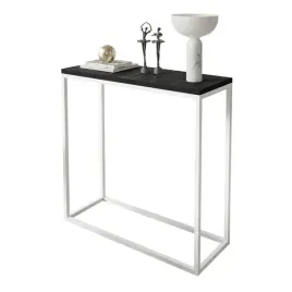 konsola-modern-grigia-biala-blat-czarny-marmur-80-cm