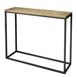 konsola-modern-czarna-blat-dab-artisan-100-cm