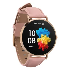 smartwatch-garett-verona-zegarek-damski-zloto-rozowy-skorzany-pasek
