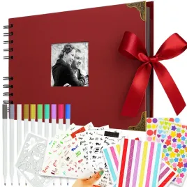 album-do-scrapbookingu-na-zdjecia-zdobienia-zestaw-kreatywny-diy-czerwony