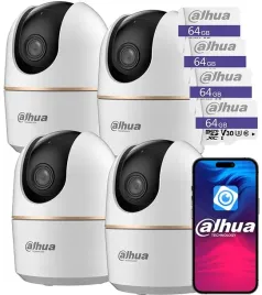 4x-kamera-wifi-wewnetrzna-niania-5mpx-dahua-hero-obrotowa-audio-karta-64gb