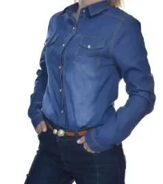 koszula-damska-jeansowa-klasyczna-granatowa-s