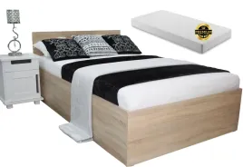 lozko-drewniane-4d-dab-sonoma-120x200-materac-sprezynowy-stelaz-gratis