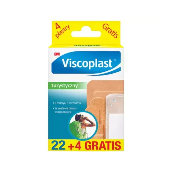 3m Viscoplast Turystyczny Zestaw Plastrów 26 Sztuk