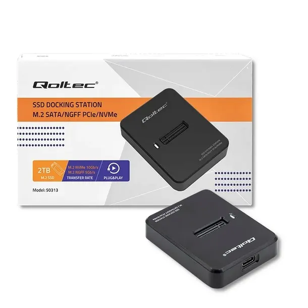qoltec-stacja-dokujaca-dyskow-ssd-m-2-sata-pcie-kod-producenta-50313-interfejs-dysku-twardego-sata