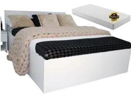 lozko-drewniane-podwojne-4d-biale-160x200-materac-sprezynowy-stelaz-gratis