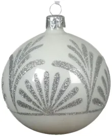 szklana-bombka-choinkowa-8cm-biala-ze-srebrnym-wzorem