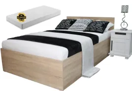 lozko-drewniane-4d-dab-sonoma-180x200-materac-sprezynowy-stelaz-gratis