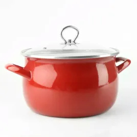 garnek-emaliowany-z-pokrywa-stalowy-22-cm-silesia-helena-55l-czerwony-4283