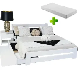 lozko-biale-eureka-180x200-drewniane-materac-sprezynowy-stelaz-gratis
