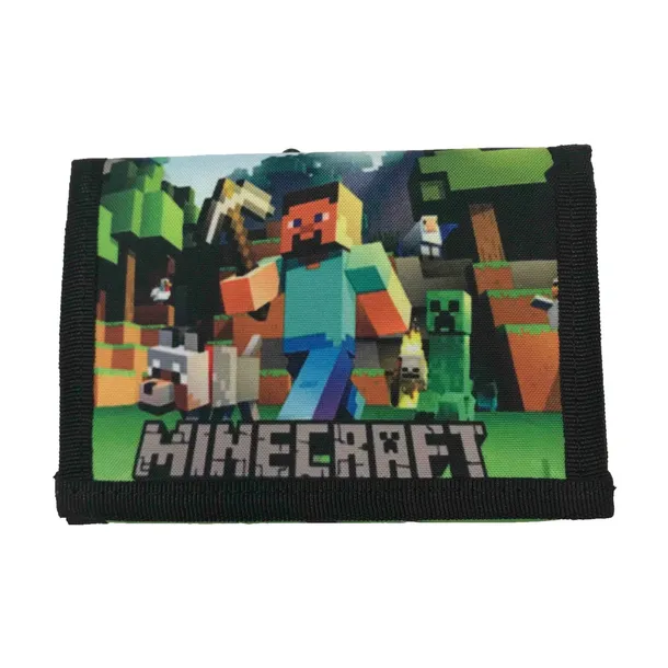 portfel MINECRAFT portfelik rozkładany wzór M1