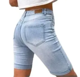 damskie-krotkie-spodenki-elastyczne-dopasowane-szorty-jeans-jeansowe-xs