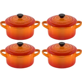 le-creuset-stoneware-set-of-4-petite-casseroles-10x5cm-volcan