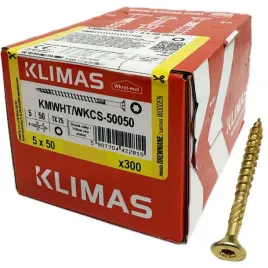 wkrety-do-drewna-uniwersalne-wkcs-50x50-stozek-tx25-zolte-300szt-wkretmet