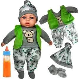 ubranko-dla-lalki-45-cm-bobaska-czapka-spioch-skarpetki-koala-butelka