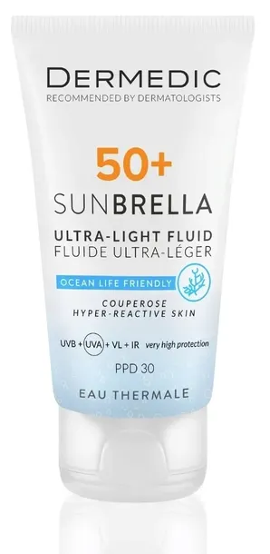 DERMEDIC Sunbrella ultralekki krem SPF50+ skóra naczynkowa i reaktywna 40ml