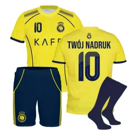 stroj-pilkarski-al-nassr-granat-zolty-getry-wlasny-nadruk-rozmiar-110