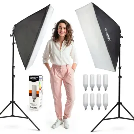 2x-lampy-studyjne-softbox-60x90-cm-8x125w-led-swiatlo-ciagle