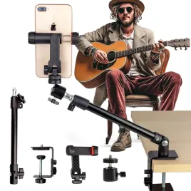 statyw-biurkowy-uniwersalny-montaz-na-imadlo-glowica-adapter-smartfon