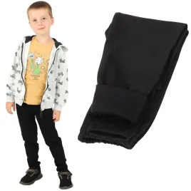 ocieplane-elastyczne-legginsy-chlopiece-bawelniane-spodnie-czarne-116