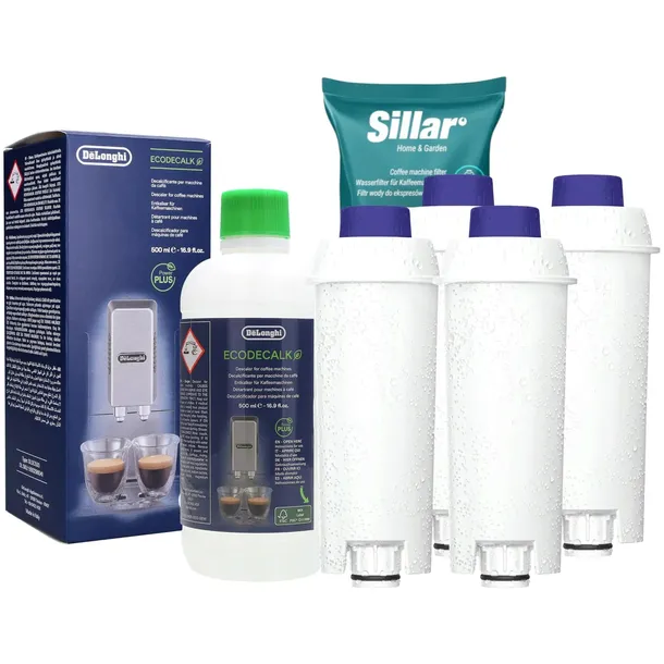 Odkamieniacz do ekspresu Delonghi + filtr do ekspresu Delonghi zamiennik 4x