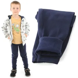 ocieplane-elastyczne-legginsy-chlopiece-bawelniane-spodnie-granatowe-146
