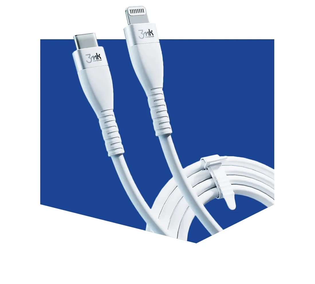kabel-3mk-usb-typ-c-apple-lightning-1-m-bialy-kolor-bialy