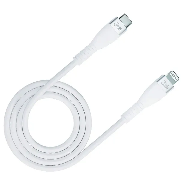 kabel-3mk-usb-typ-c-apple-lightning-1-m-bialy-waga-z-opakowaniem-0-05-kg