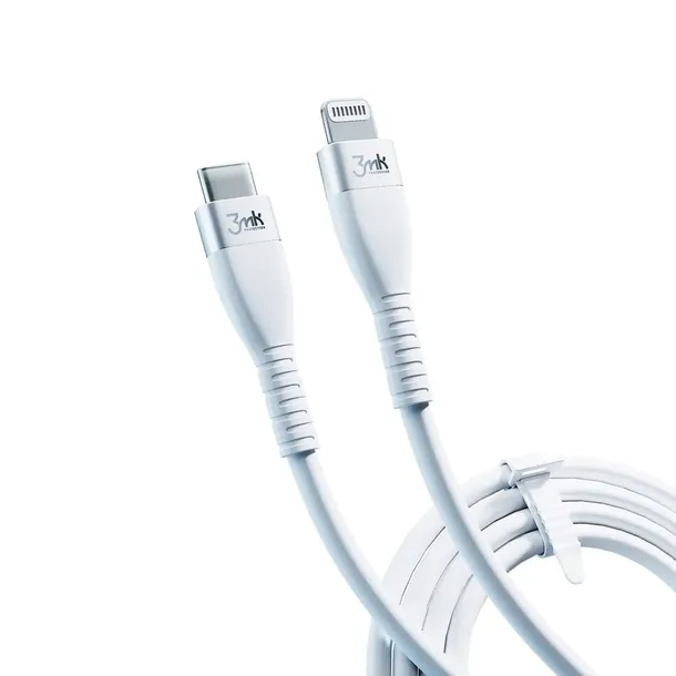 kabel-3mk-usb-typ-c-apple-lightning-1-m-bialy-kod-producenta-3mk-hyper-silicone-cable-lightning