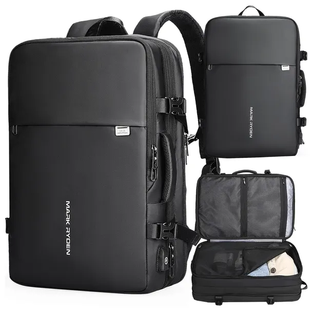 Plecak Mark Ryden Plecak podróżny rozszerzany laptop 17.3" 20-40 l czarny