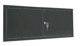 drzwiczki-rewizyjne-dwuskrzydlowe-100x70cm-czarne-metal-malowane-z-kluczem