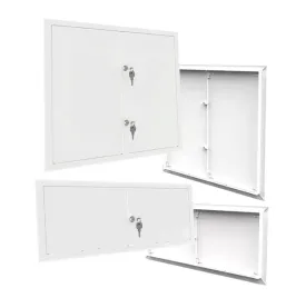 drzwiczki-rewizyjne-dwuskrzydlowe-90x70cm-czarne-metal-malowane-z-kluczem