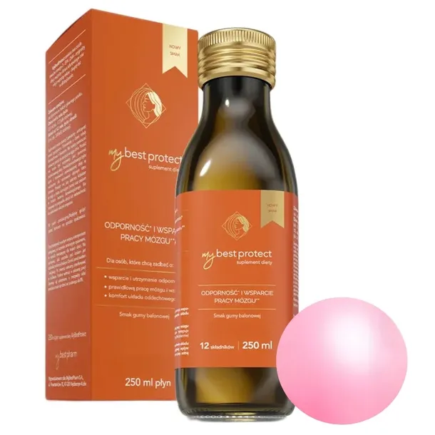 MyBestPharm MyBestProtect GUMA BALONOWA Komfort oddechowy Odporność 250 ml