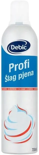 BITA ŚMIETANA W SPRAYU do lodów DEBIC 6x 700ml