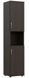 regal-biurowy-s28-wenge-z-drzwiczkami-prawostronnymi-185x40x38-cm